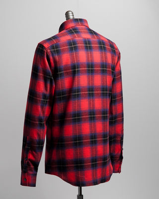Blazer For Men by Royal Shirt Mammoth Flannel Cotton Tartan Check Shirt Red 
