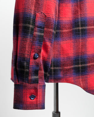 Blazer For Men by Royal Shirt Mammoth Flannel Cotton Tartan Check Shirt Red  1