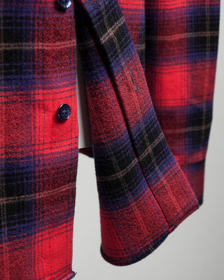 Blazer For Men by Royal Shirt Mammoth Flannel Cotton Tartan Check Shirt Red  3