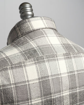 Blazer For Men by Royal Shirt Mammoth Flannel Cotton Check Shirt Grey  1