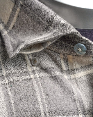 Blazer For Men by Royal Shirt Mammoth Flannel Cotton Check Shirt Grey  6