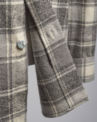 Blazer For Men by Royal Shirt Mammoth Flannel Cotton Check Shirt Grey  7