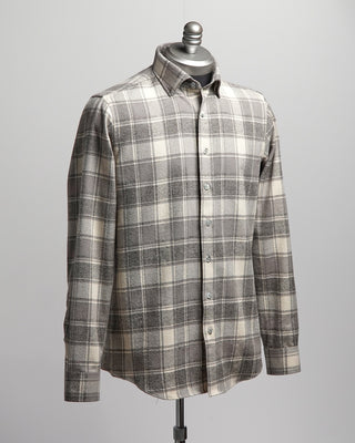 Blazer For Men by Royal Shirt Mammoth Flannel Cotton Check Shirt Grey  8