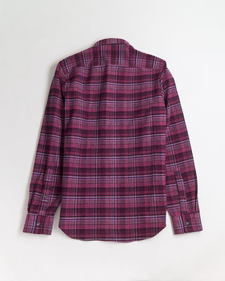 Blazer x Royal Shirt Mammoth Flannel Aubergine Plaid Crepe Flannel Shirt Purple 433