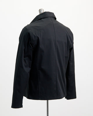 Blazer For Men by Royal Shirt Japanese Supima Cotton Stretch Shirt Jacket Black  4