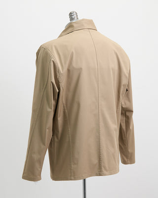 Blazer For Men by Royal Shirt Japanese Supima Cotton Stretch Shirt Jacket Khaki  5