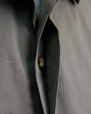 Blazer For Men by Royal Shirt Japanese Supima Cotton Stretch Shirt Jacket Olive  3