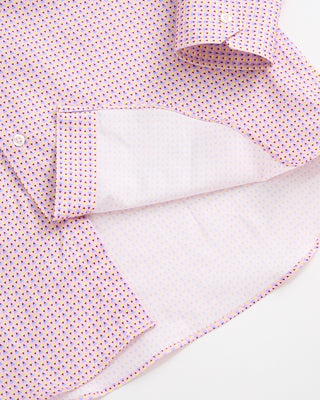 Blazer x Royal Shirt Retro Zig Zag Long Sleeve Cotton Shirt Pink 