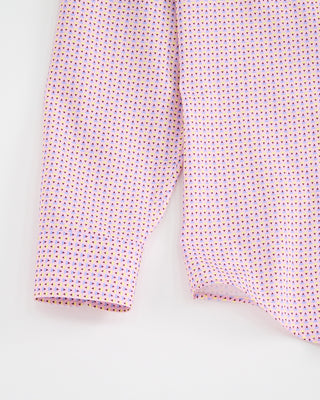 Blazer x Royal Shirt Retro Zig Zag Long Sleeve Cotton Shirt Pink  1