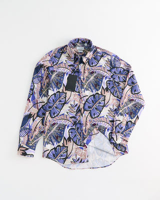 Blazer x Royal Shirt Trippy Monstera Print Long Sleeve Cotton Shirt Multi 