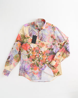Blazer x Royal Shirt Watercolour Floral Long Sleeve Cotton Shirt Multi 