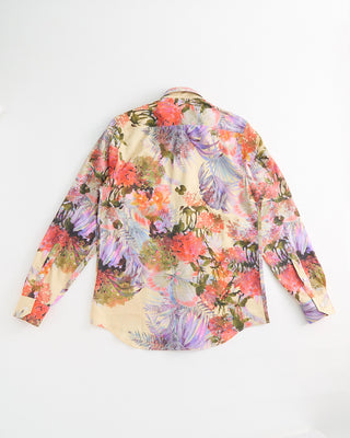 Blazer x Royal Shirt Watercolour Floral Long Sleeve Cotton Shirt Multi  4
