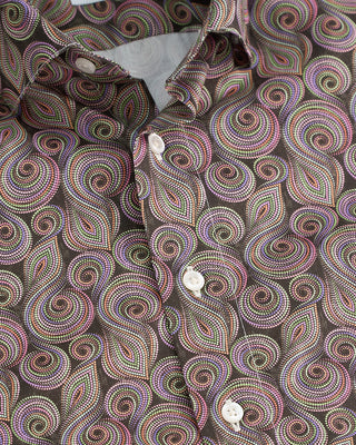 Blazer x Royal Shirt Whimsical Dots Printed Poplin Cotton Short Sleeve Shirt Multi  4