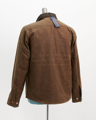 Manifattura Ceccarelli 7073 Wx Heavy Waxed Shirt Jacket Tan  Brown  8