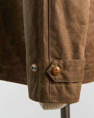 Manifattura Ceccarelli 7071 Wx Rain Caban Classic Wax Jacket Tan 2486