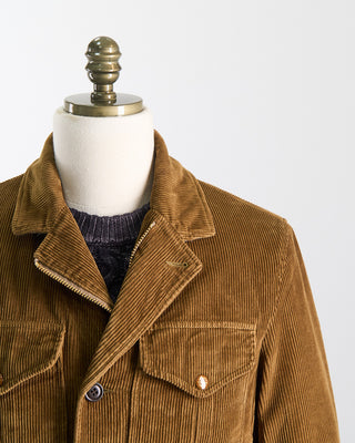 Manifattura Ceccarelli 7028 Qk Corduroy Alligator Field Jacket Camel 2461
