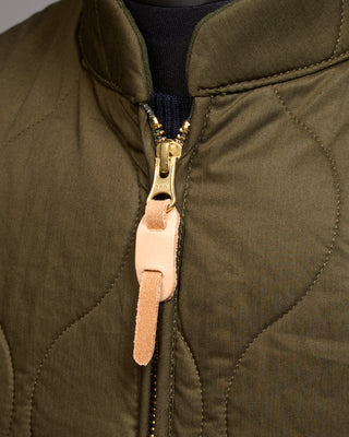 Manifattura Ceccarelli 7918 Dk Quilted Vest Olive 3