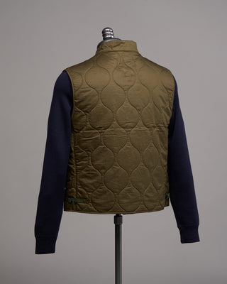 Manifattura Ceccarelli 7918 Dk Quilted Vest Olive 5
