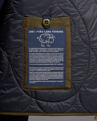 Manifattura Ceccarelli 7918 Dk Quilted Vest Olive 7