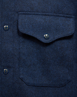 Manifattura Ceccarelli 7083 Qr Wool Heavy Shirt Indigo 4