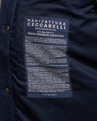 Manifattura Ceccarelli 7083 Qr Wool Heavy Shirt Indigo 7
