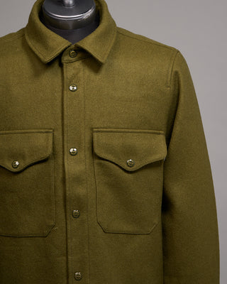 Manifattura Ceccarelli 7083 Qr Wool Heavy Shirt Green 2