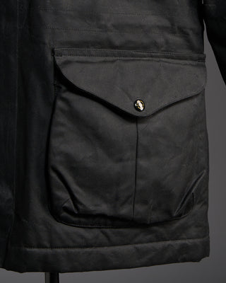 Manifattura Ceccarelli 7091 Wx Fisherman Parka Black 6354