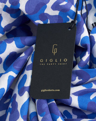 Giglio Abstract Stains Shirt Blue  5