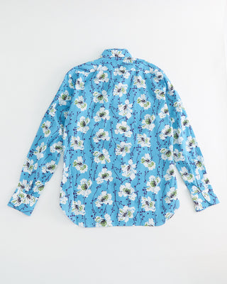 SKY1142 Giglio Poppy Print Shirt Blue Tortoise 1 4