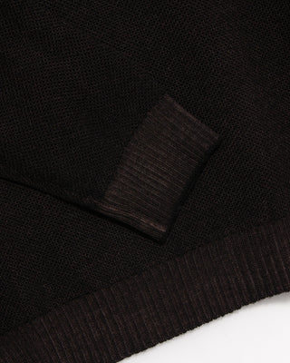Fedeli 100% Merino Wool Quarter Zip Sweater Brown 10 4895