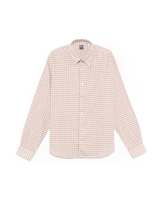 Fedeli Ultrasoft Flannel Button Down Shirt Pink 21 4716