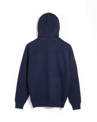Fedeli 100% Merino Wool Raglan Hoodie Blue 13 6098