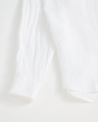 Fedeli Solid Linen Shirt White 1 1