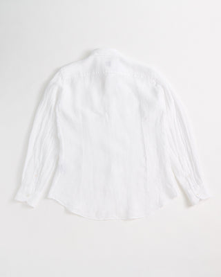 Fedeli Solid Linen Shirt White 1 5