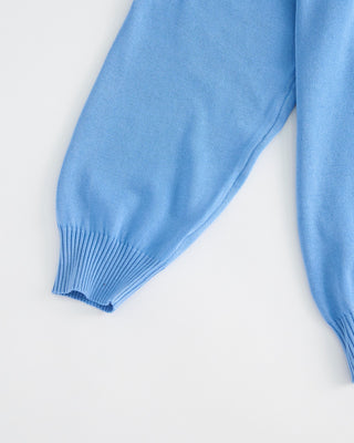 Fedeli Argentina 12 Gauge Light Frosted Crewneck Sweater Light Blue  1