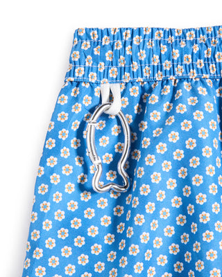 Fedeli Positano Airstop Floral Geometric Swim Trunk Blue 6 9741