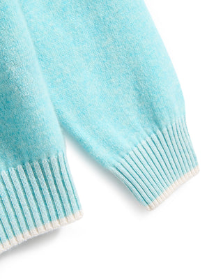 Fedeli Cloudsoft Spring Cashmere Pullover Aqua 5 9719