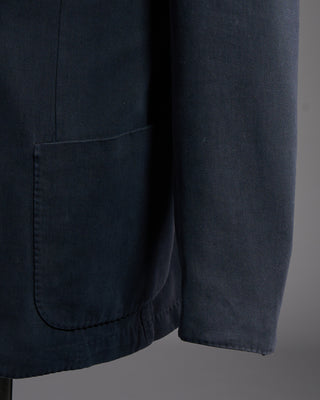 Fedeli Super Soft Washed Drill Cotton Navy Blazer Navy 6314