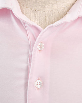 Fedeli Zero Tech Jersey Polo Pink 1586