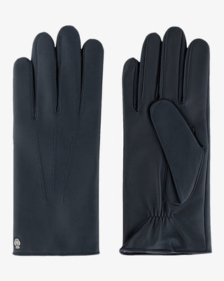 Roeckl Coburg Touchscreen Lined Navy Leather Gloves Navy FW23