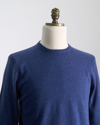 Piacenza 1733 100% Cashmere Girocollo Punto Rasato Sweater Sapphire  2