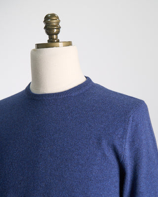 Piacenza 1733 100% Cashmere Girocollo Punto Rasato Sweater Sapphire  3