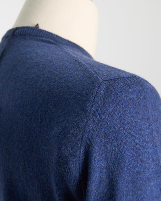 Piacenza 1733 100% Cashmere Girocollo Punto Rasato Sweater Sapphire  4