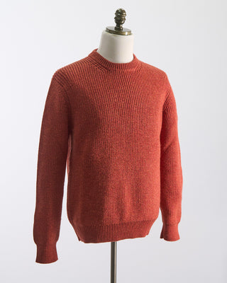 Piacenza 1733 Girocollo Punto Pannocchia Crewneck Sweater Red Orange  6