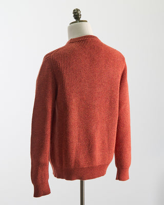 Piacenza 1733 Girocollo Punto Pannocchia Crewneck Sweater Red Orange  7
