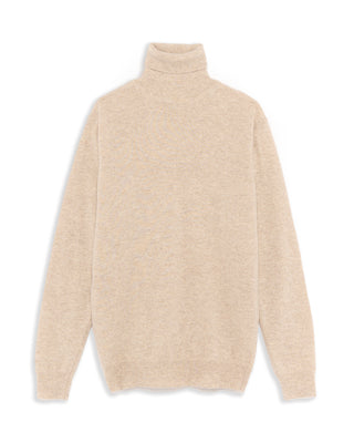 Piacenza 1733 12 Gauge Wool  Cashmere Turtleneck Beige 5 4857