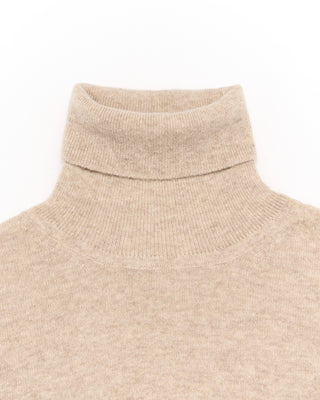 Piacenza 1733 12 Gauge Wool  Cashmere Turtleneck Beige 6 4858