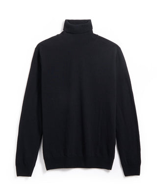 Piacenza 1733 12 Gauge Wool  Cashmere Turtleneck Black 4 5488