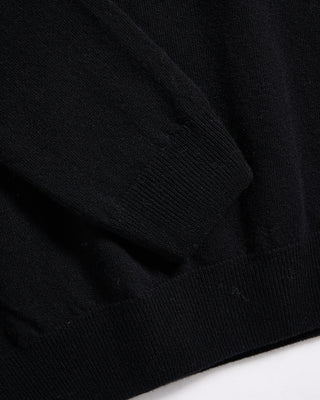 Piacenza 1733 12 Gauge Wool  Cashmere Turtleneck Black 7 5490