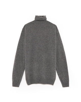 Piacenza 1733 12 Gauge Wool  Cashmere Turtleneck Grey 12 4808